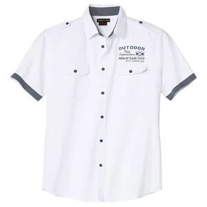 Atlas For Men Mens Pilot Style Shirt / White